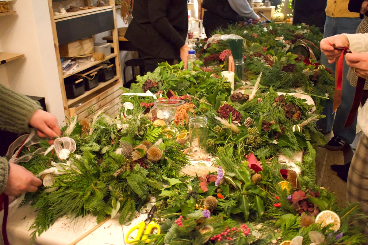 Festive Wreath Workshop with Cesca's Buds