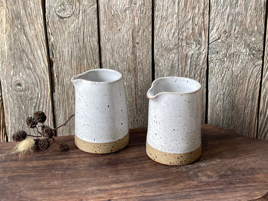 White Speckled Creamer / Jug