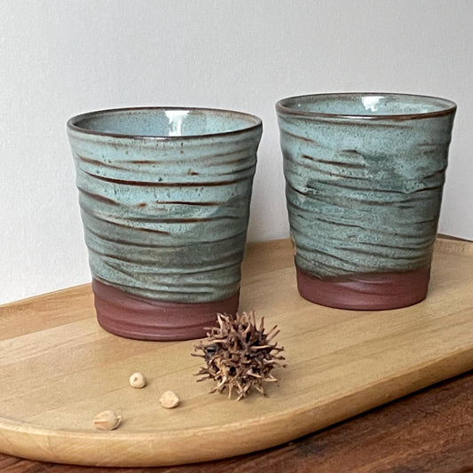 Glacial Lagoon on Red Tumbler
