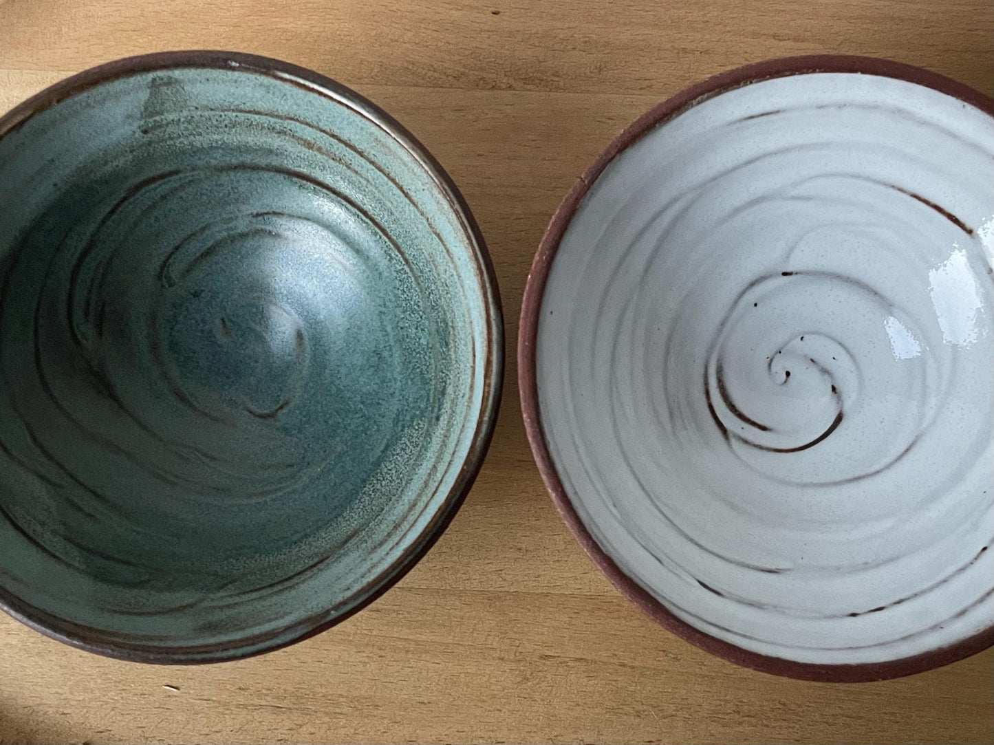 Red Stoneware Bowls (White or Glacial Lagoon)